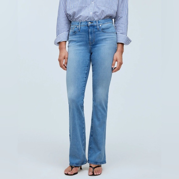 Madewell Jeans Womens 26 Kick Out Full Length Stretch Straight Leg Bootcut Denim - Picture 2 of 11